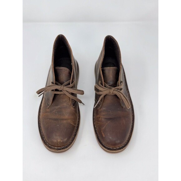 Clarks Womens Desert Boots Brown Leather Chukka Beeswax Ankle Bootie US 8.5 M - Picture 2 of 8